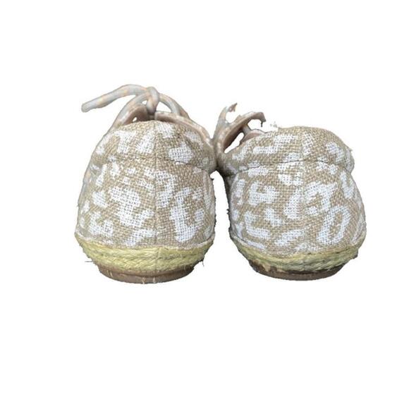 Clarks Leopard Print Canvas Lace Up Espadrilles Loafers Sneakers Shoes Women's 9 - Picture 5 of 8